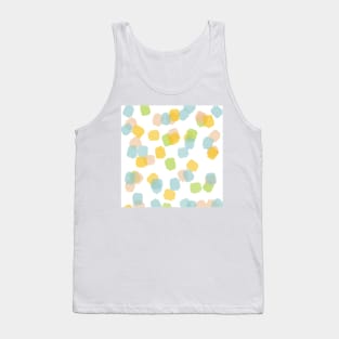 Paint Squares White Tank Top